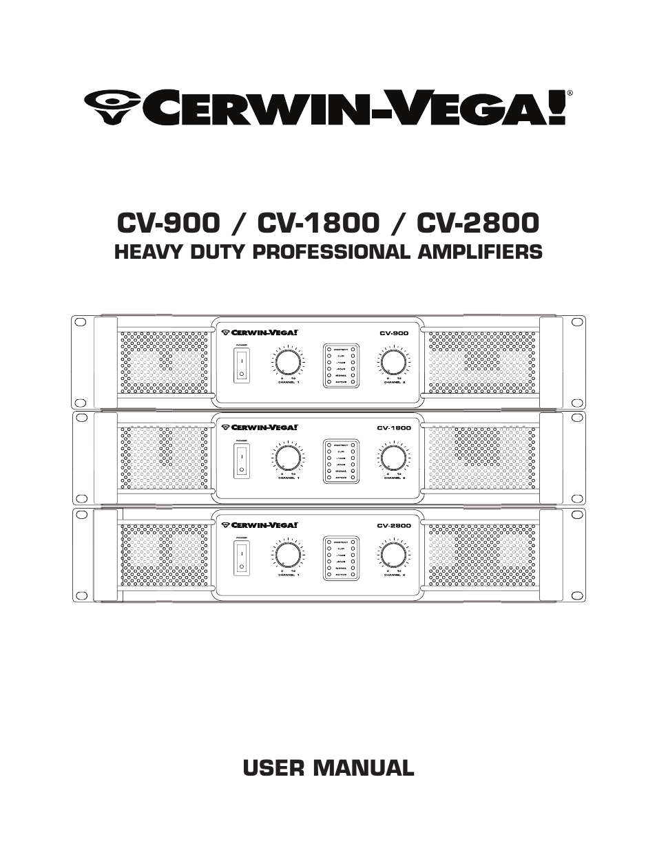 Cerwin-Vega CV-900 User Manual | 11 pages