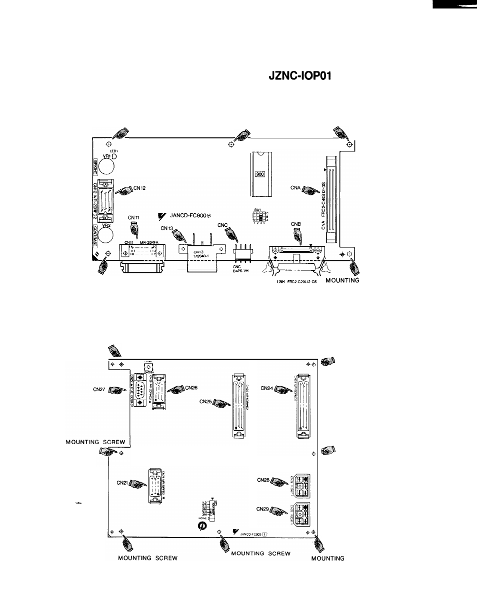 Machine control station, 1 9“ amgc control panel (model ), 1 model jancd-fc900b | Yaskawa i80M Maintenance Manual User Manual | Page 192 / 224
