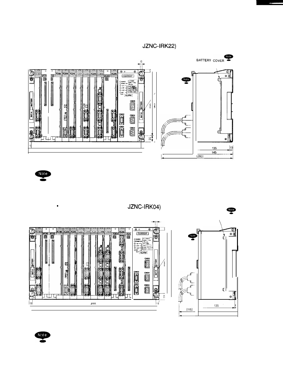 2 components (cent’d), 9“ amgc standard rack (model, 9“ amgc multiaxis (model | Yaskawa i80M Maintenance Manual User Manual | Page 20 / 224