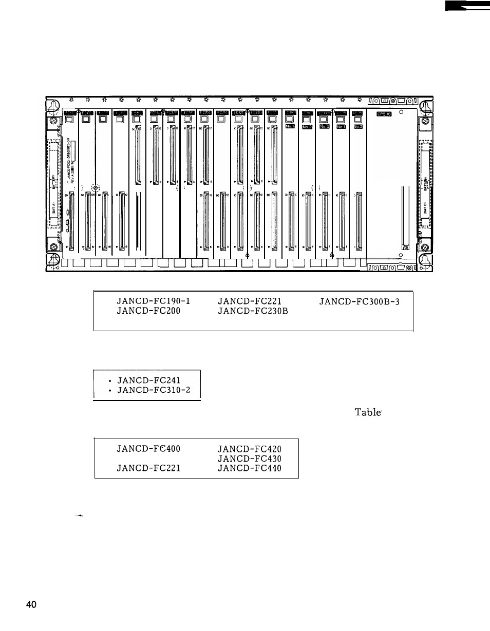 2 components (cent’d), Model jan cd-fc052 | Yaskawa i80M Maintenance Manual User Manual | Page 48 / 224
