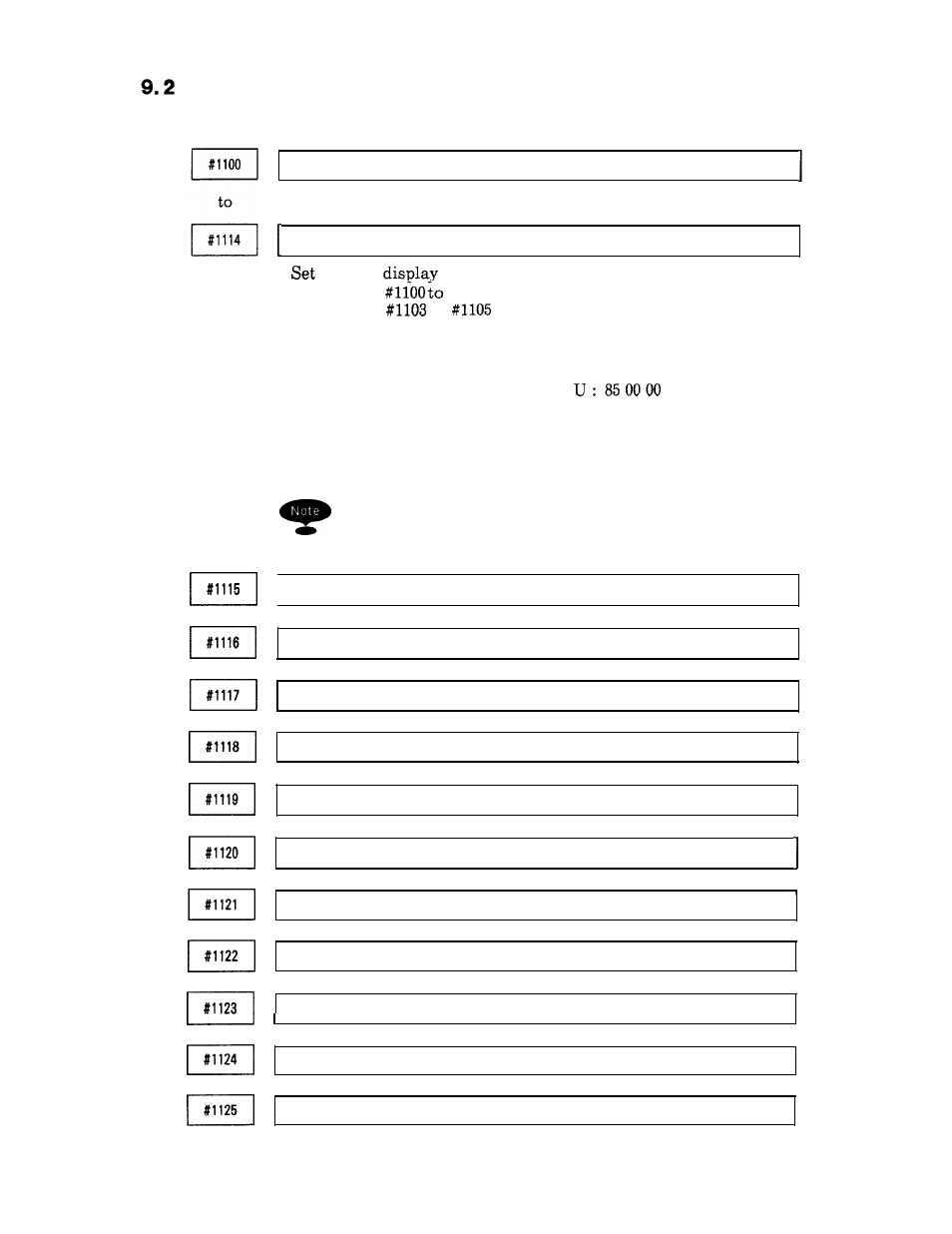 Parameter number table (cent’d ) | Yaskawa i80M Appendix User Manual | Page 174 / 339