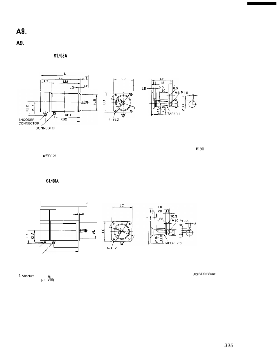 Dimensions | Yaskawa i80M Connecting Manual User Manual | Page 325 / 332