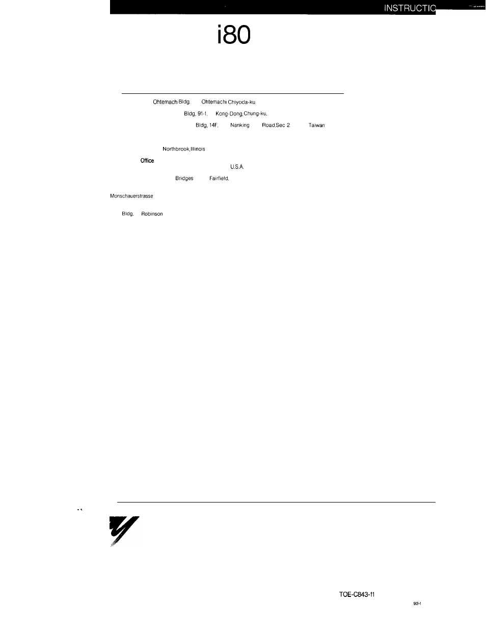 Yasnac, Yaskawa electric corporation, Cnc system for machine tools connecting manual | Yaskawa i80M Connecting Manual User Manual | Page 332 / 332