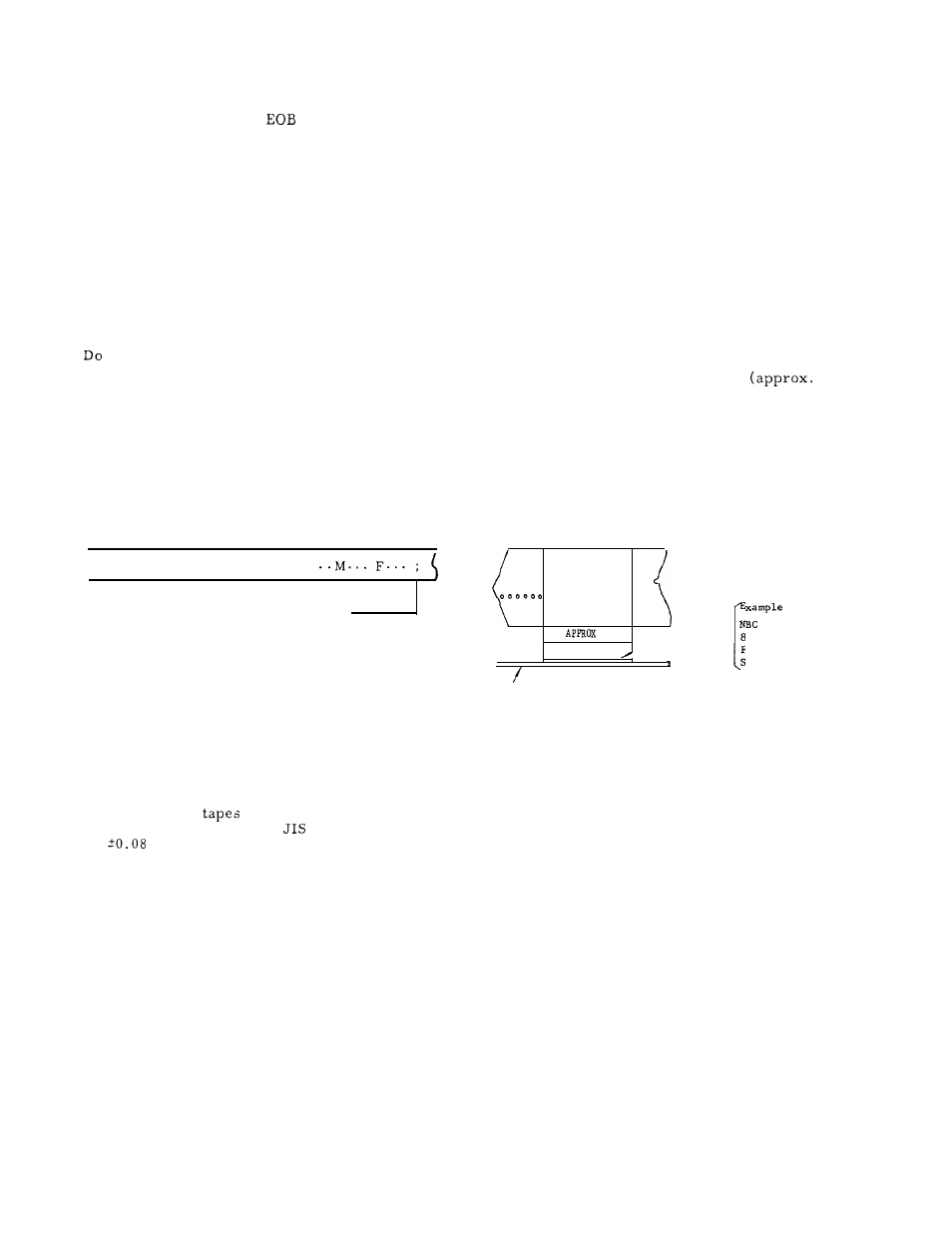 4 part program tape handling, 3 part program tape punching | Yaskawa J50M Instructions User Manual | Page 141 / 298