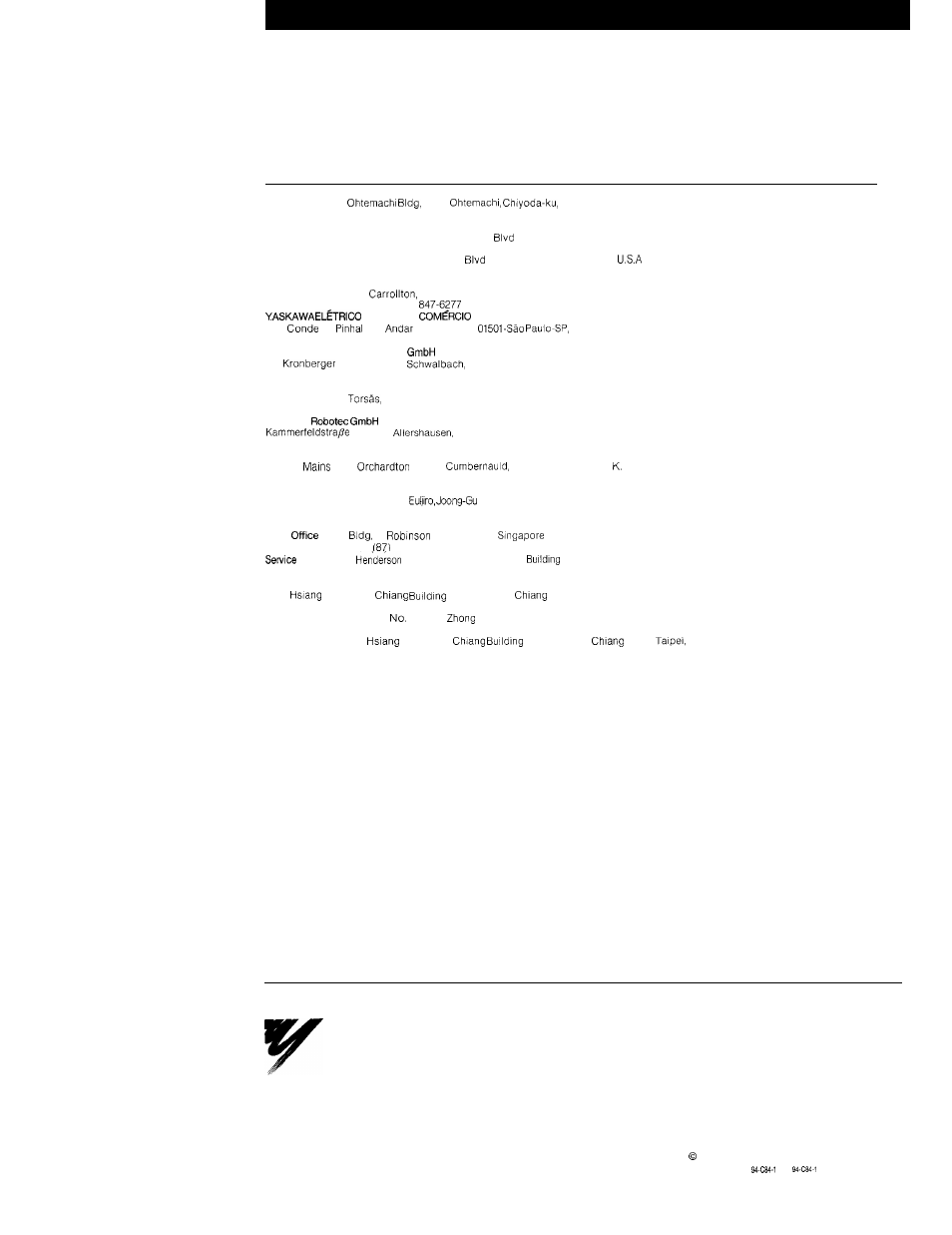 Instructions, Yasnac j50m, Yaskawa electric corporation | Yaskawa J50M Instructions User Manual | Page 298 / 298