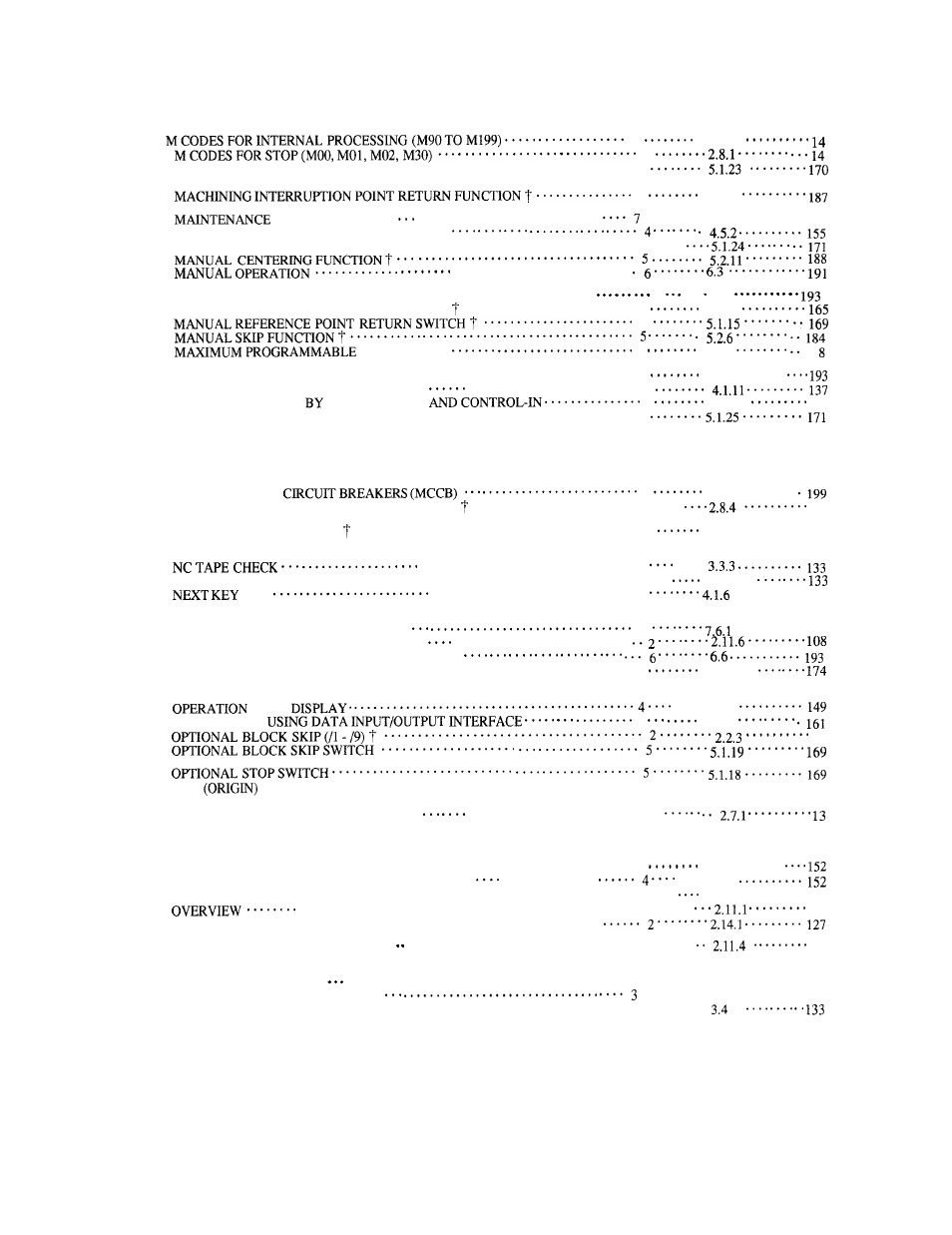 Cent’d), Index, Subject chapter par. page | Yaskawa J50M Instructions User Manual | Page 6 / 298