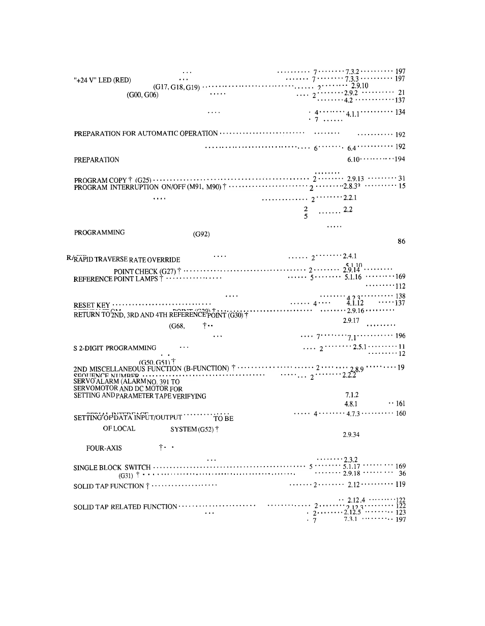 Index (cent’d), Subject chapter par. page | Yaskawa J50M Instructions User Manual | Page 7 / 298
