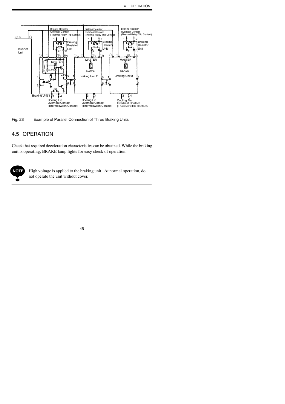 5 operation | Yaskawa VARISPEED-600 SERIES INVERTER User Manual | Page 44 / 54