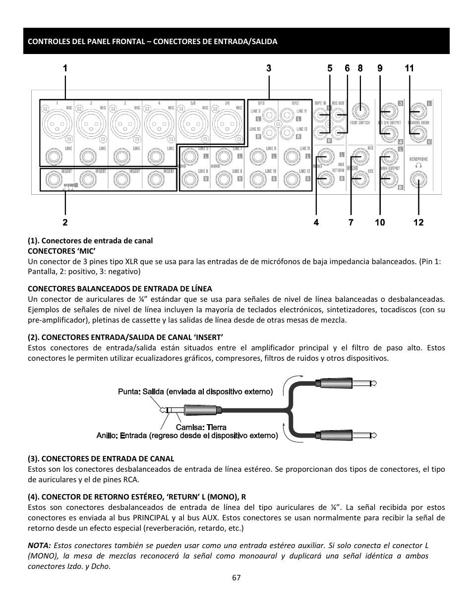 Cerwin-Vega Professional Audio Mixer CVM-1224FXUSB User Manual | Page 67 / 116