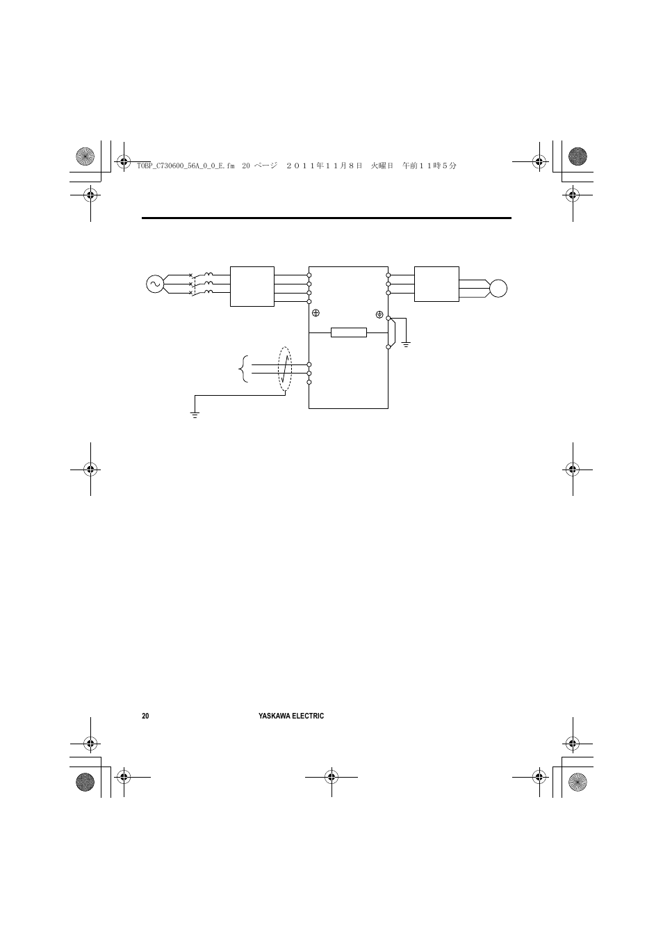5 installation procedure, Connection diagram | Yaskawa SI-W3 User Manual | Page 20 / 80