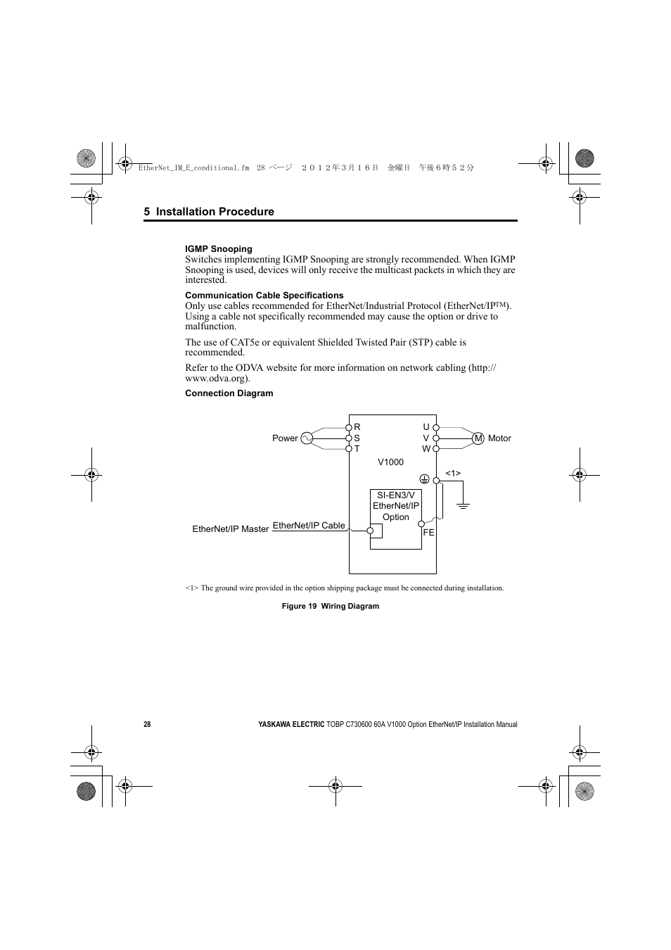 V1000 | Yaskawa SI-EN3/V EtherNet/IP for V1000 Drive User Manual | Page 28 / 104