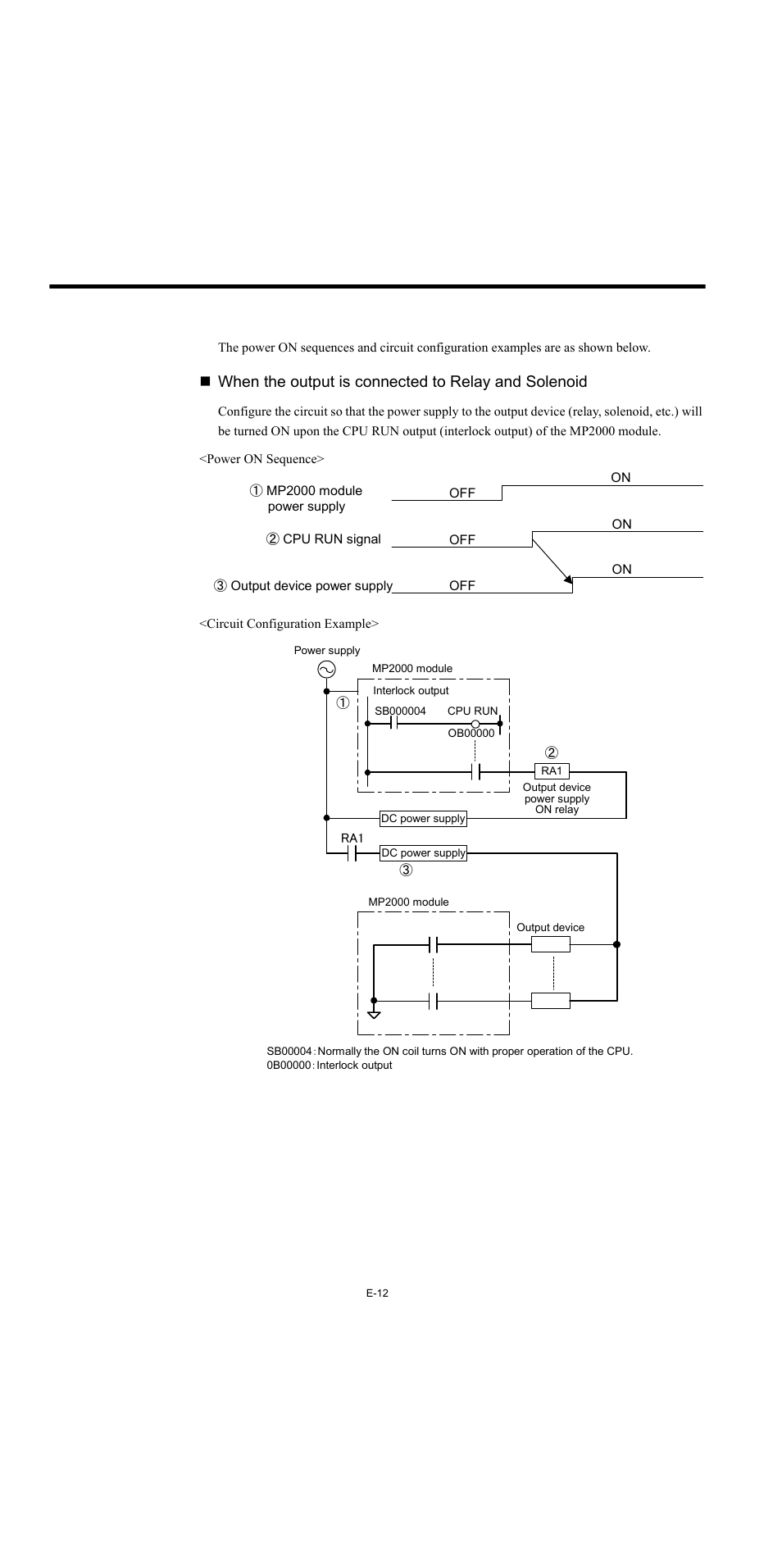 When the output is connected to relay and solenoid | Yaskawa MP2000 Series Machine Controller Safety Precautions User Manual | Page 14 / 21
