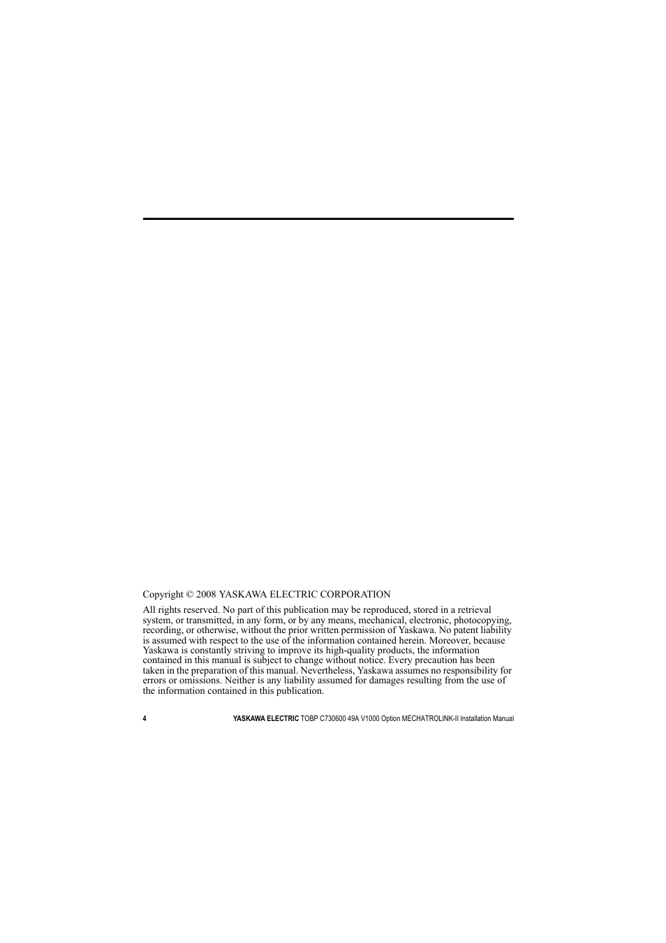 Yaskawa V1000 Option Mechatrolink-II SI-T3/V User Manual | Page 4 / 30