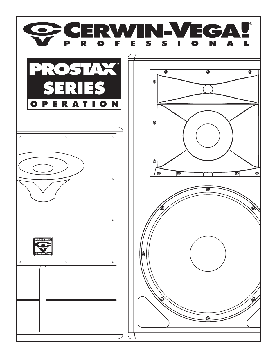 Cerwin-Vega ProStax PSX-36 User Manual | 4 pages