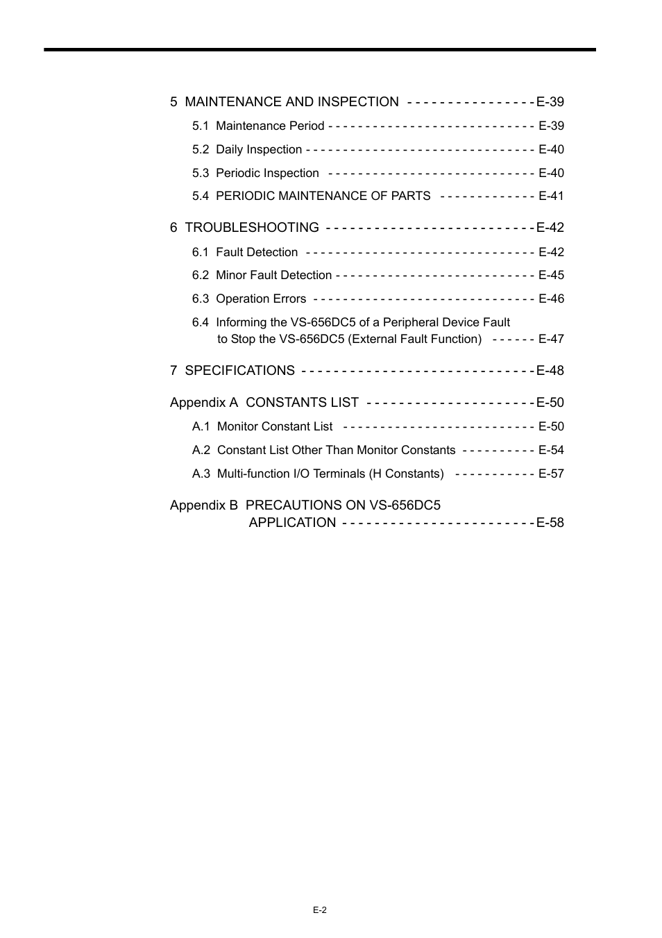 Yaskawa Varispeed-656 DC5 User Manual | Page 12 / 71