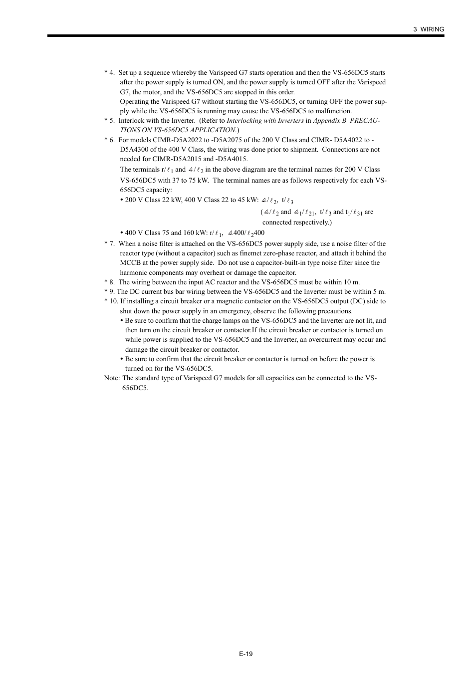 Yaskawa Varispeed-656 DC5 User Manual | Page 29 / 71