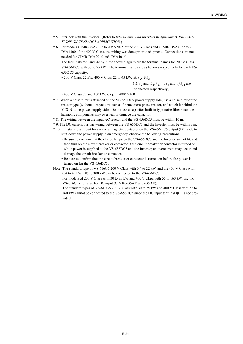 Yaskawa Varispeed-656 DC5 User Manual | Page 31 / 71