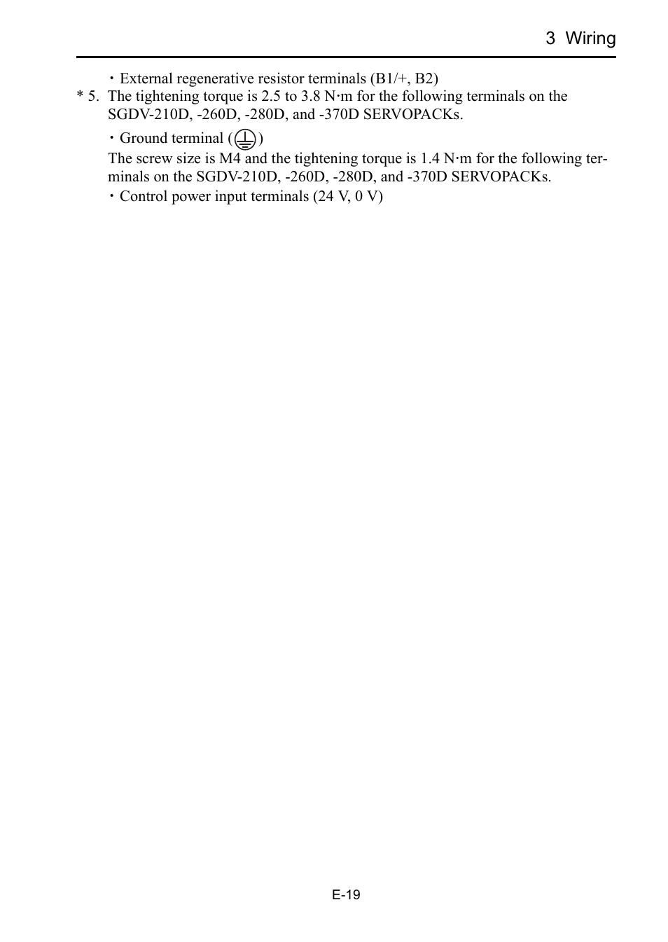 Yaskawa Sigma-5 Safety Precautions for SGDV Servo Amplifier User Manual | Page 21 / 34