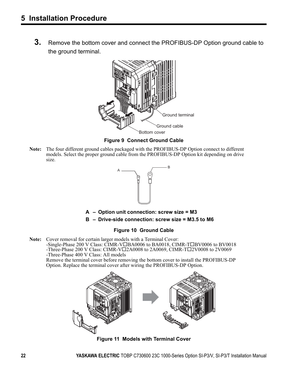 5 installation procedure | Yaskawa PG-X2G5 User Manual | Page 22 / 38