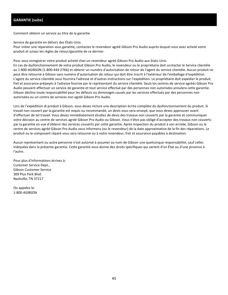 Cerwin-Vega Professional Audio Mixer CVM-1022 User Manual | Page 45 / 96