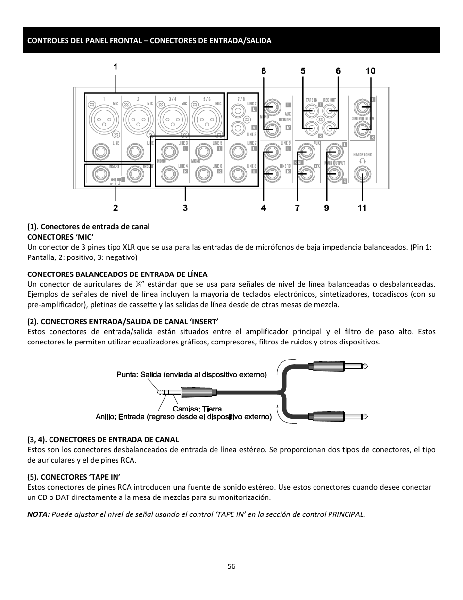 Cerwin-Vega Professional Audio Mixer CVM-1022 User Manual | Page 56 / 96