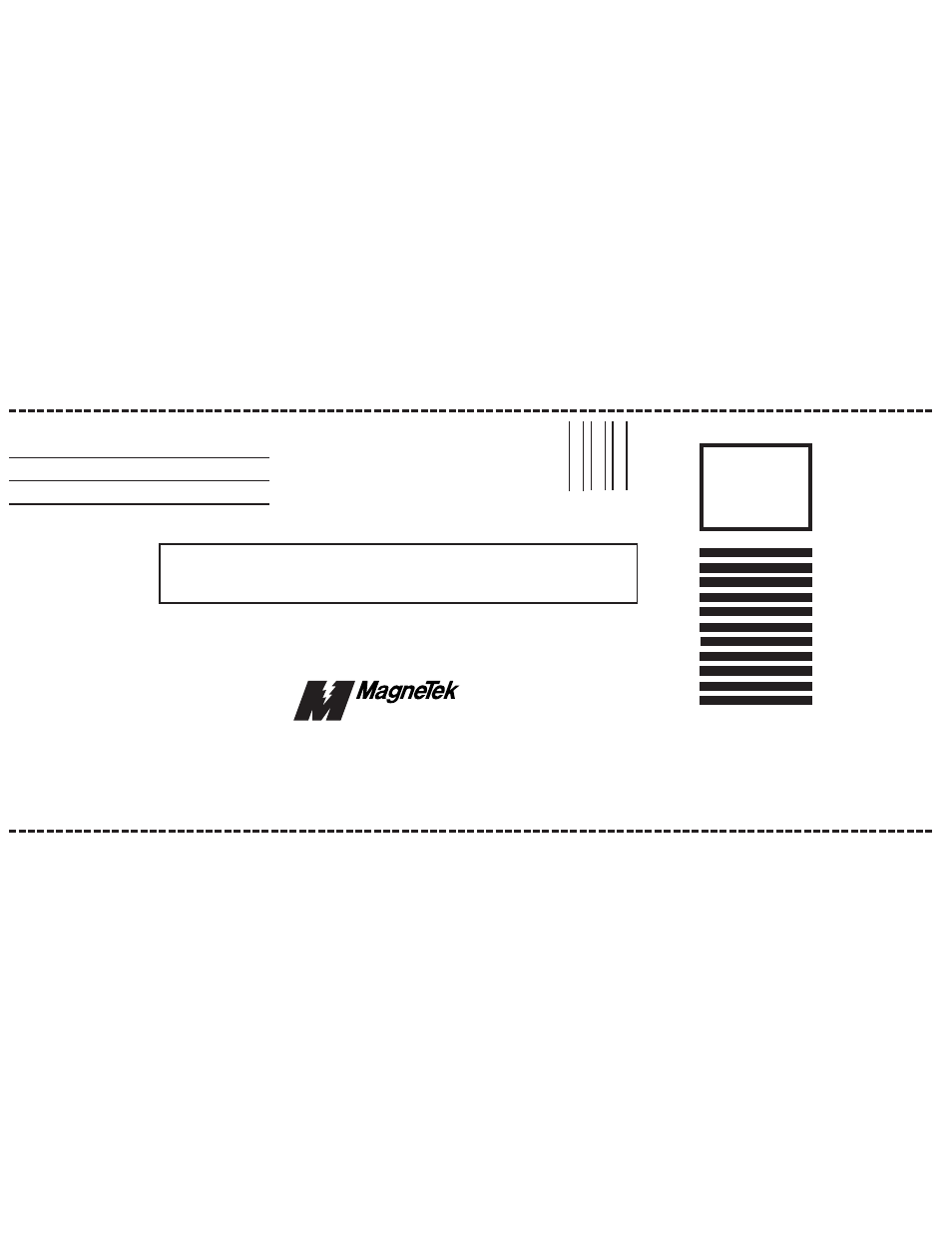 Business reply mail | Yaskawa VCD 723 User Manual | Page 118 / 120