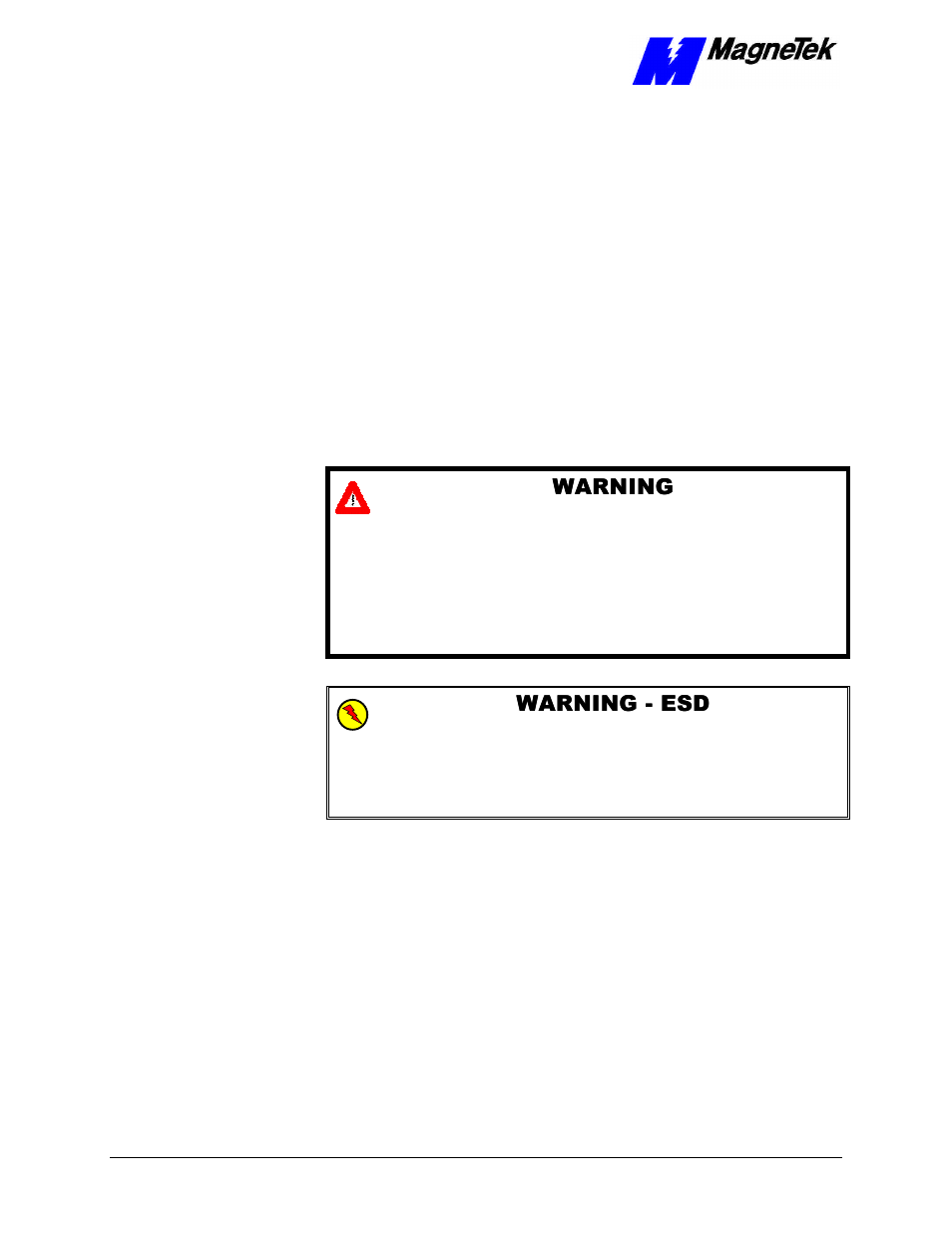 Corrective maintenance, Warning warning, Wa warning rning -- esd esd | Yaskawa SmartTrac AC1 User Manual | Page 64 / 110