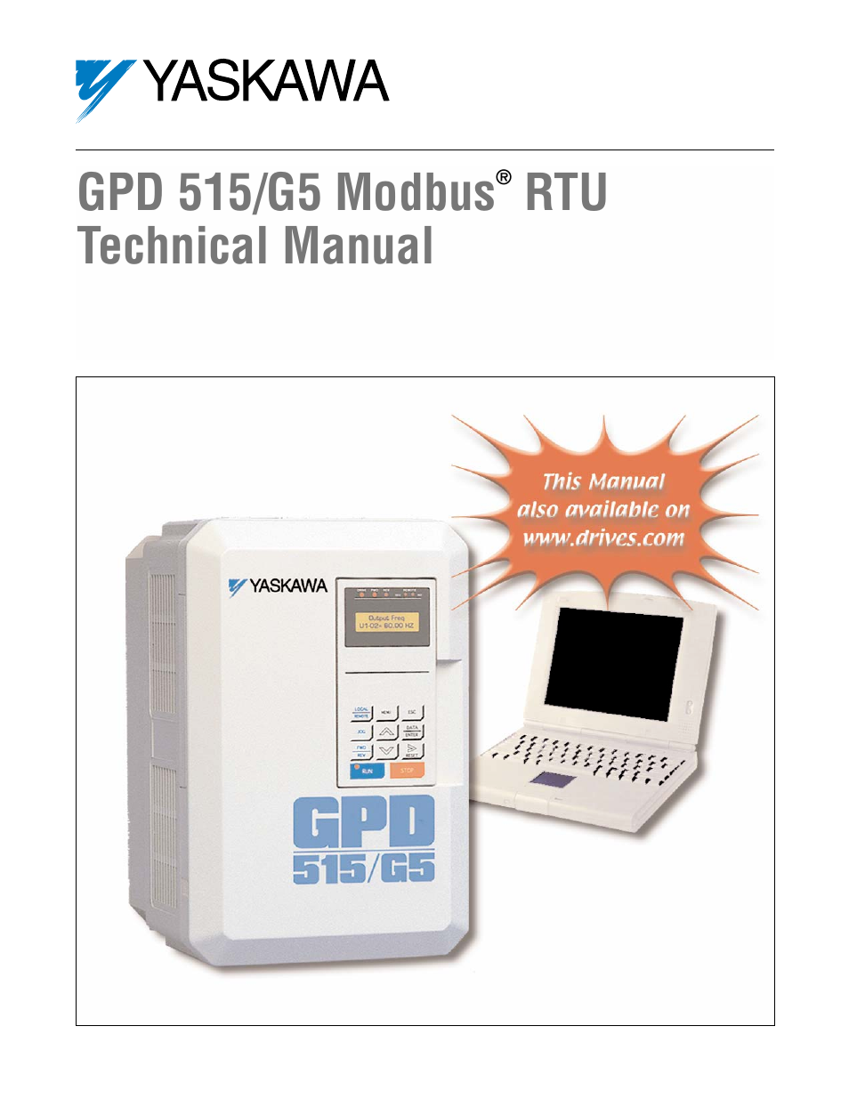 Yaskawa GPD 515-G5 Modbus RTU User Manual | 77 pages
