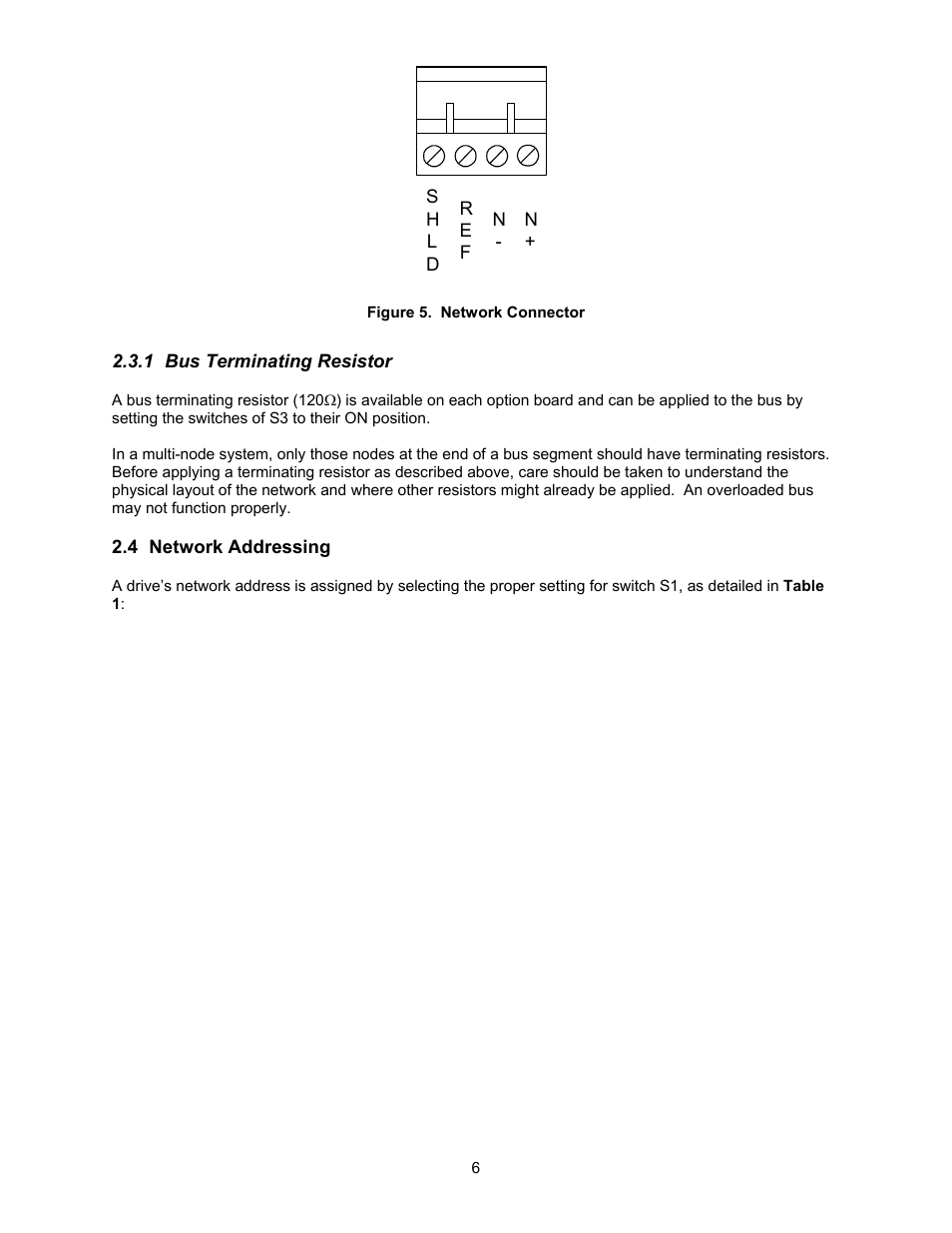 4 network addressing | Yaskawa GPD506/P5 with Apogee FLN Option User Manual | Page 7 / 26