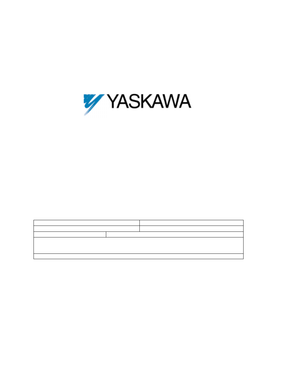 Yaskawa CIMR-V7AUXXXX1-054 User Manual | 2 pages