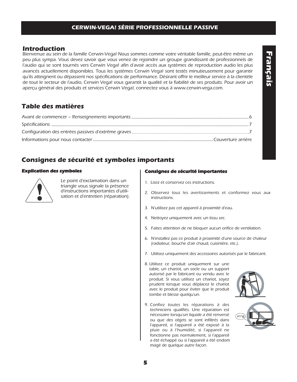 Cerwin-Vega CVP-118 User Manual | Page 5 / 12