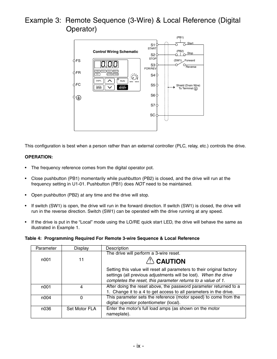 Caution | Yaskawa V7 Drives User Manual | Page 11 / 158