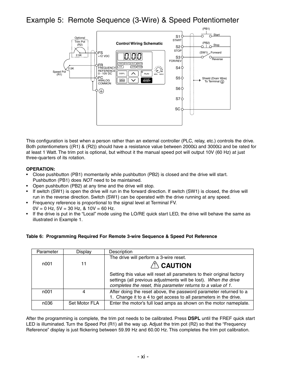 Caution | Yaskawa V7 Drives User Manual | Page 13 / 158
