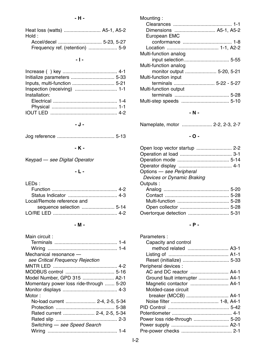 Yaskawa V7 Drives User Manual | Page 154 / 158