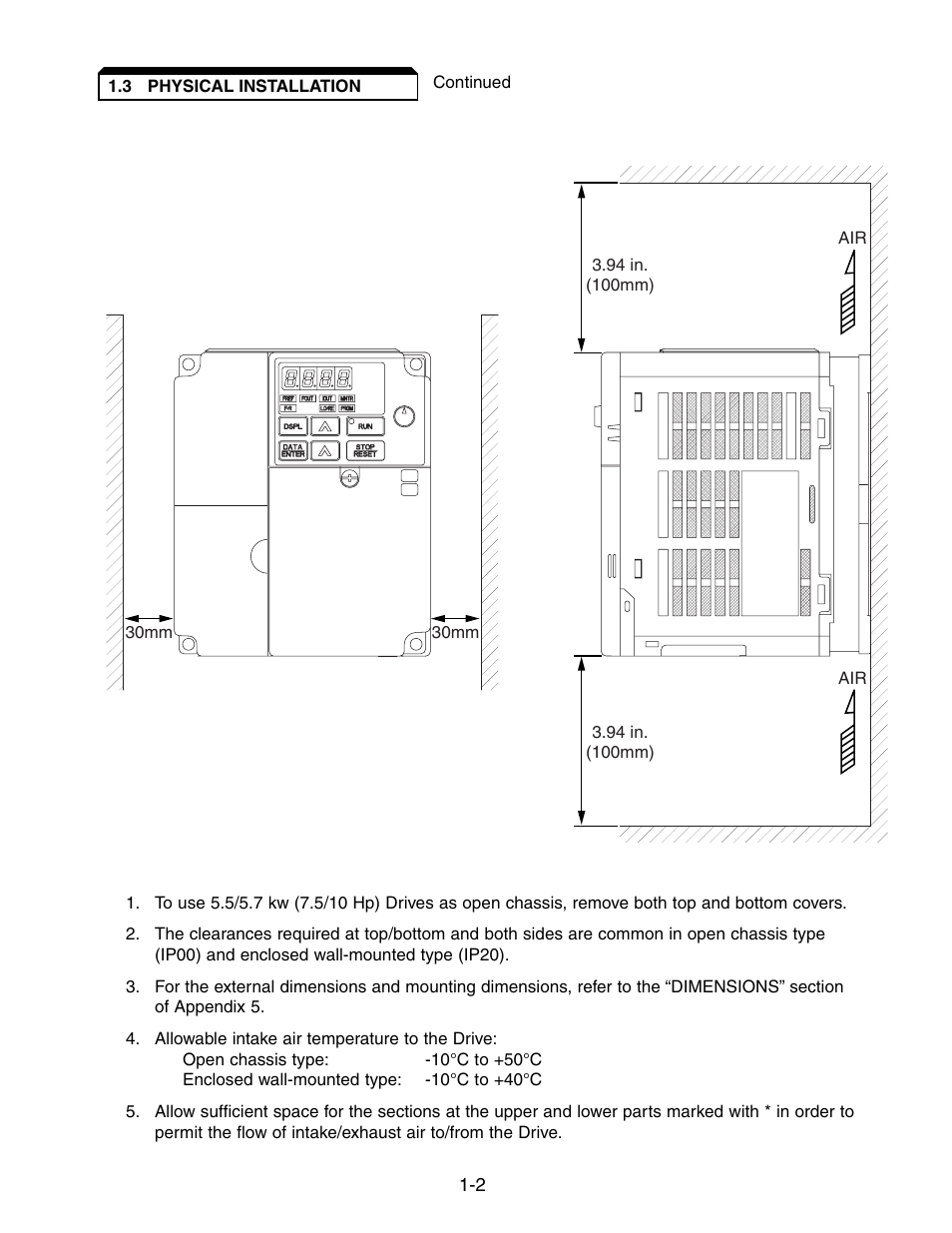 Yaskawa V7 Drives User Manual | Page 20 / 158