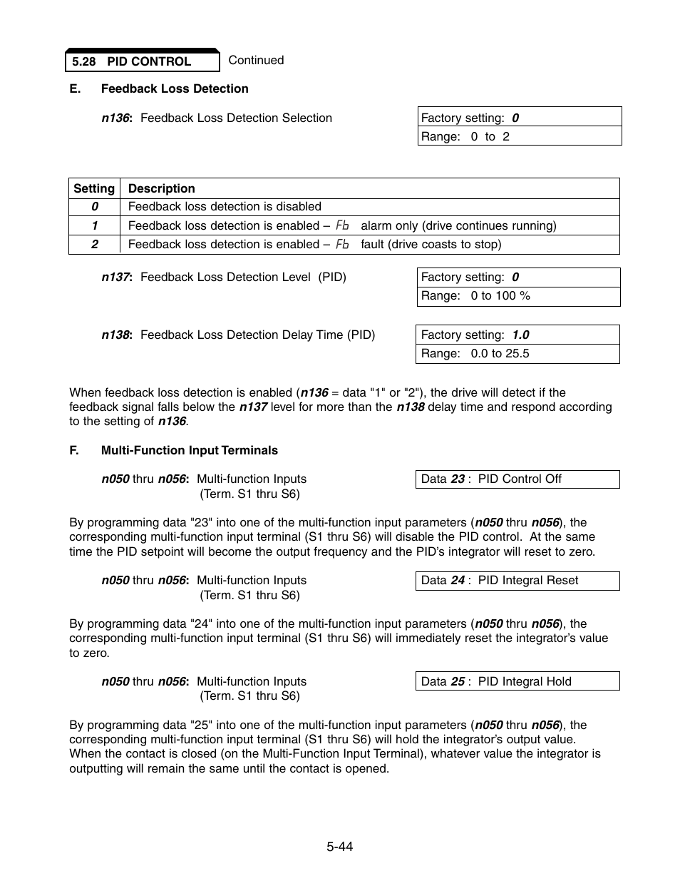 Yaskawa V7 Drives User Manual | Page 96 / 158