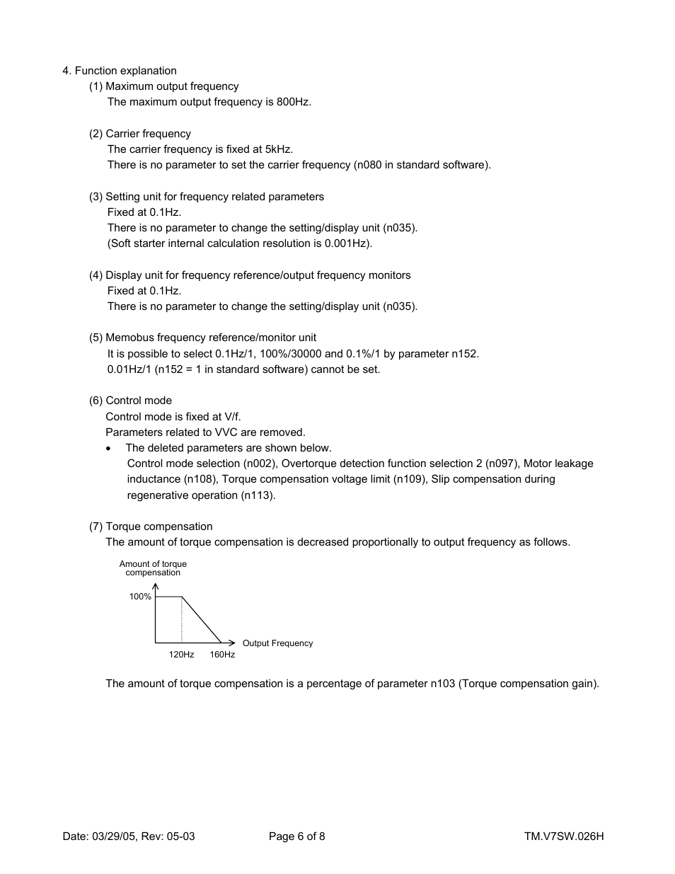 Yaskawa V7 High HP User Manual | Page 6 / 8