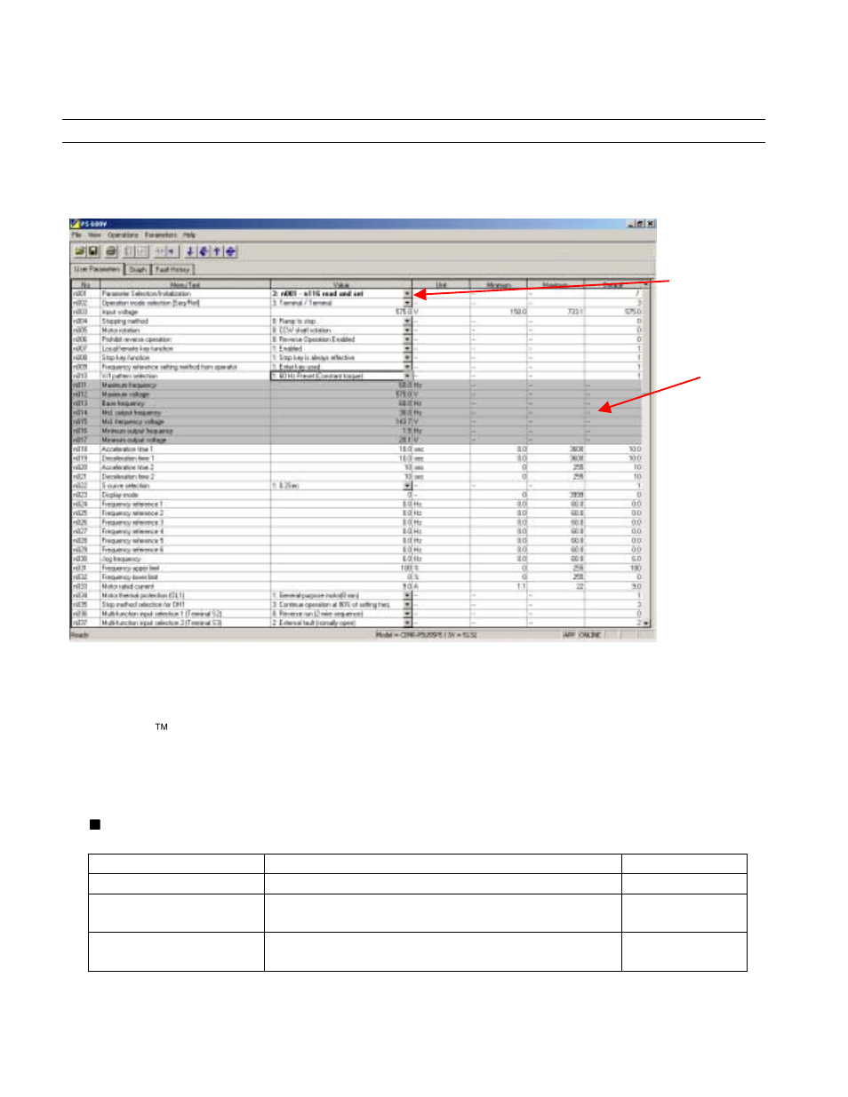 5 parameter file information | Yaskawa GPD505/P5 User Manual | Page 22 / 37