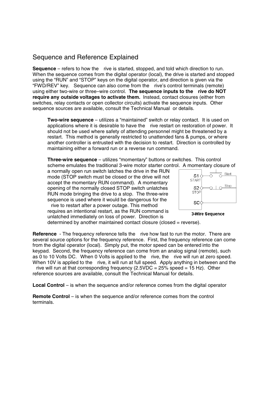 Sequence and reference explained | Yaskawa J7 Drive User Manual | Page 10 / 96