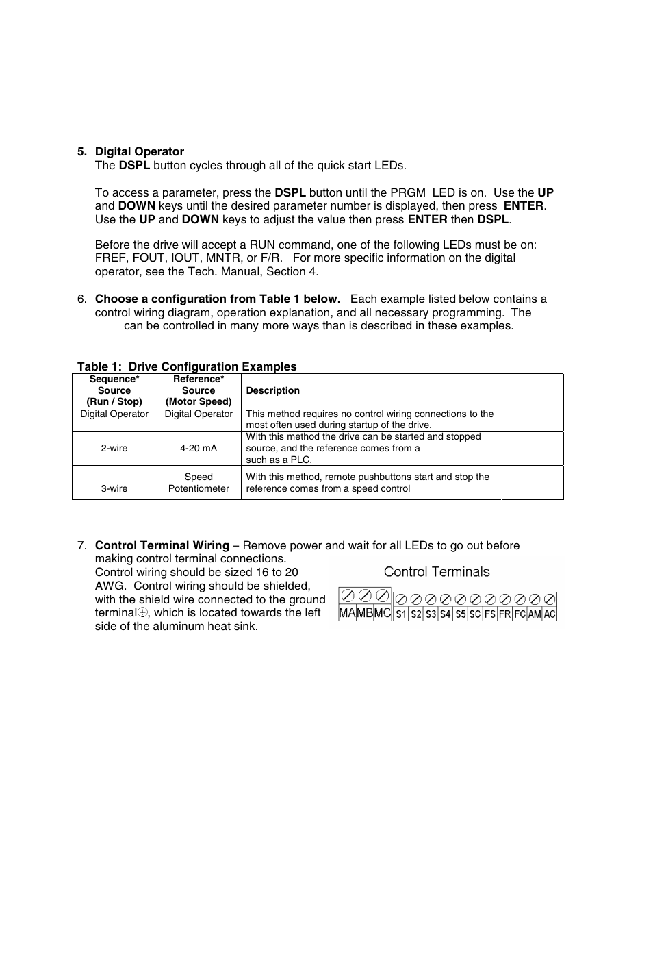 Yaskawa J7 Drive User Manual | Page 6 / 96
