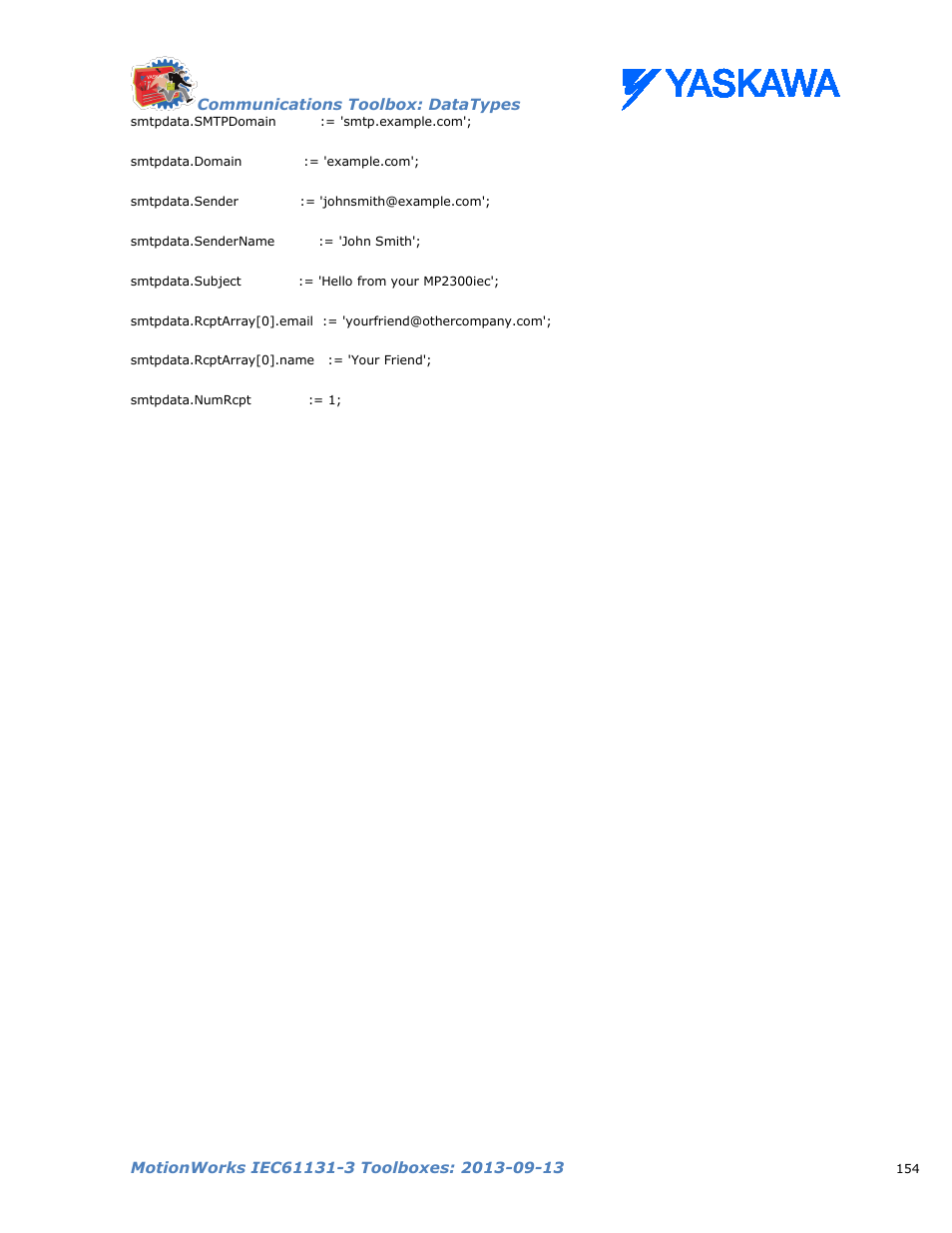 Yaskawa MotionWorks IEC Toolboxes User Manual | Page 167 / 592