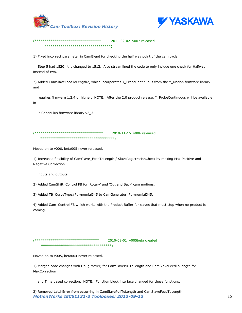 Yaskawa MotionWorks IEC Toolboxes User Manual | Page 23 / 592