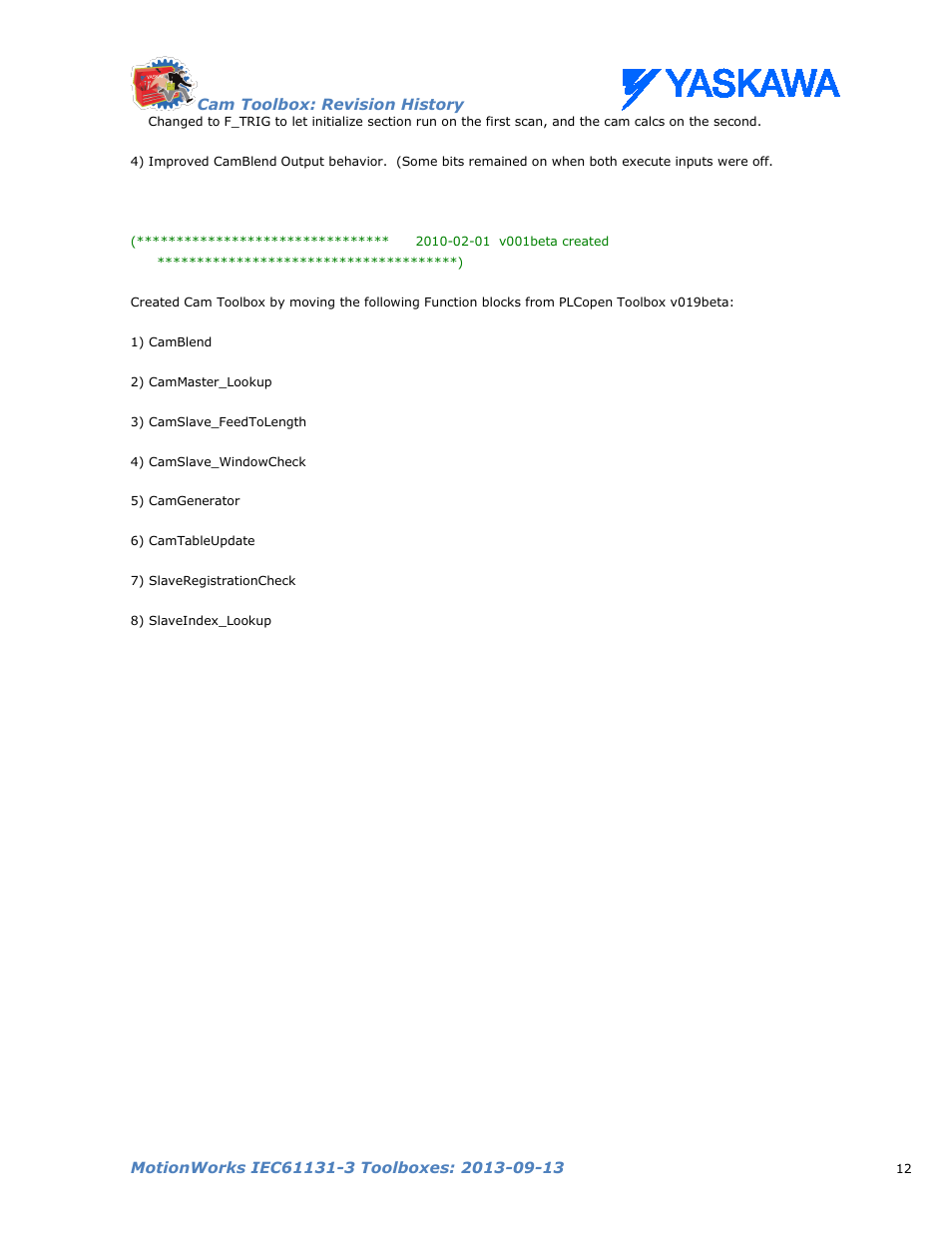 Yaskawa MotionWorks IEC Toolboxes User Manual | Page 25 / 592