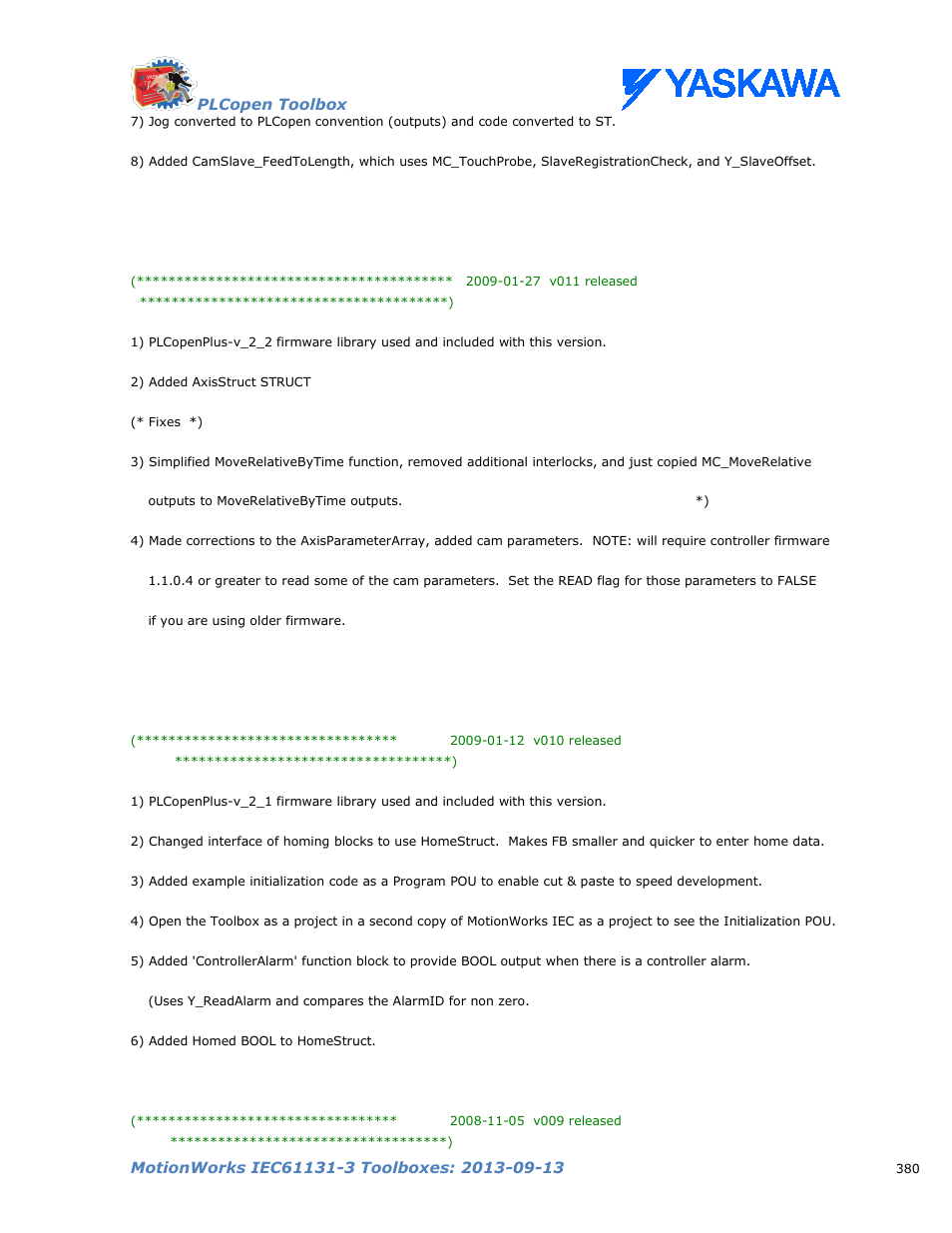 Yaskawa MotionWorks IEC Toolboxes User Manual | Page 393 / 592