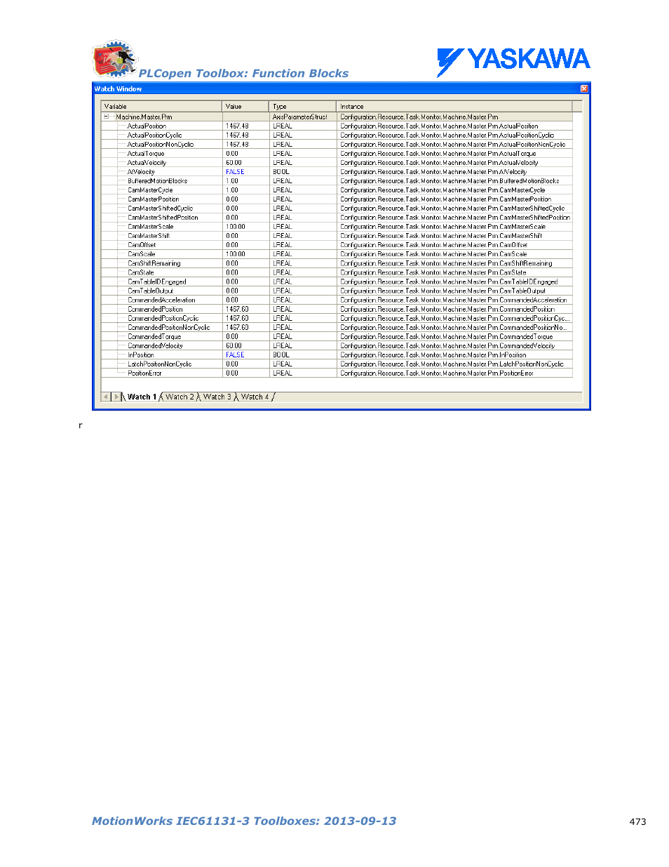 Yaskawa MotionWorks IEC Toolboxes User Manual | Page 486 / 592