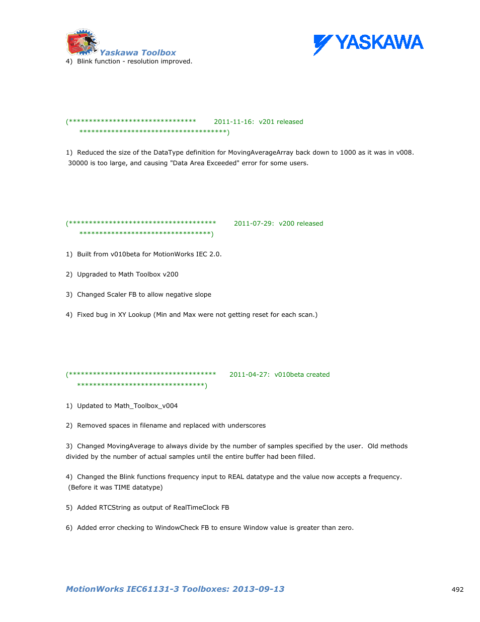 Yaskawa MotionWorks IEC Toolboxes User Manual | Page 505 / 592