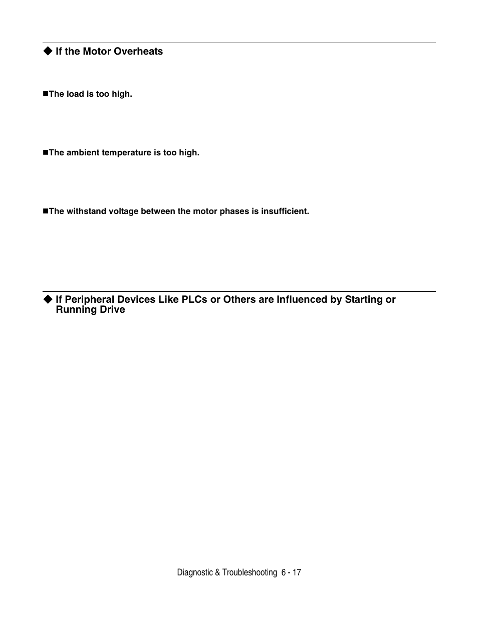 If the motor overheats | Yaskawa P7 Drive User Manual User Manual | Page 161 / 252