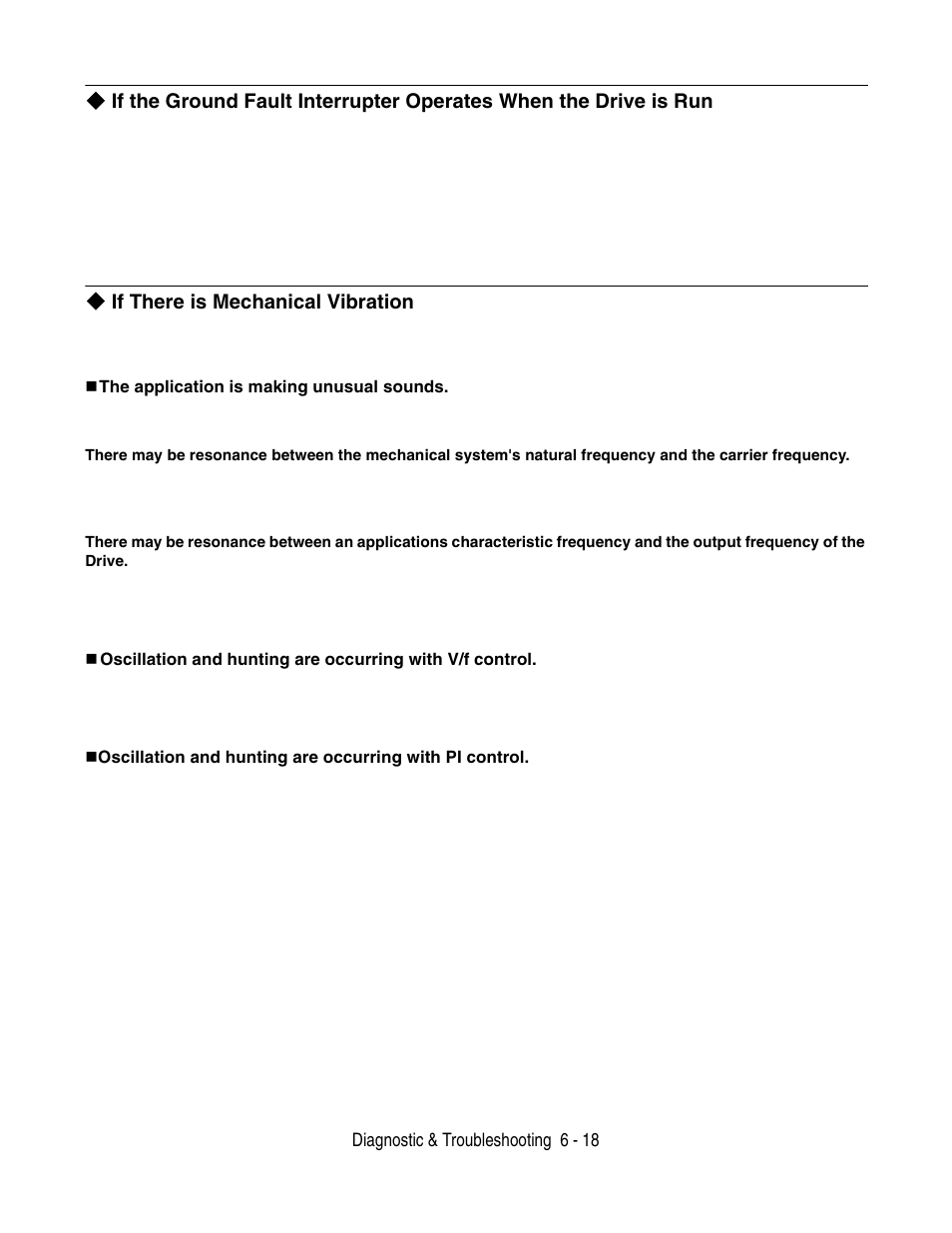 If there is mechanical vibration | Yaskawa P7 Drive User Manual User Manual | Page 162 / 252