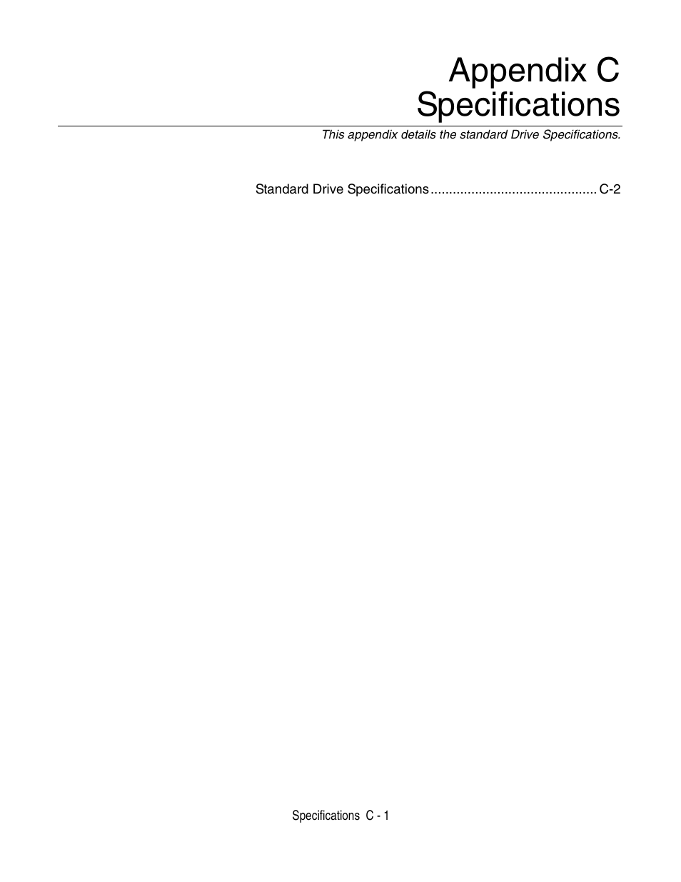 Appendix c - specifications, Appendix c specifications | Yaskawa P7 Drive User Manual User Manual | Page 211 / 252