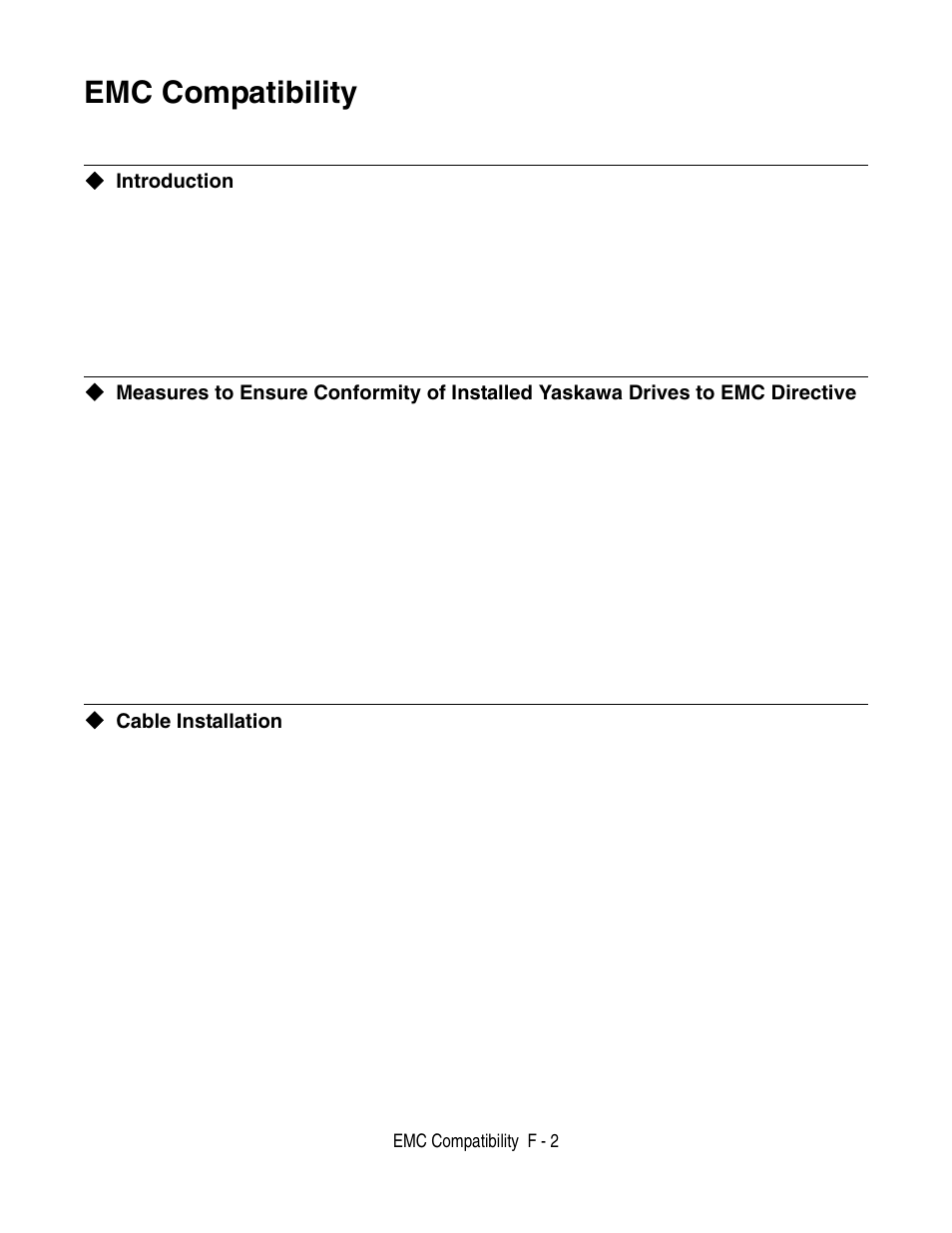 Emc compatibility | Yaskawa P7 Drive User Manual User Manual | Page 236 / 252
